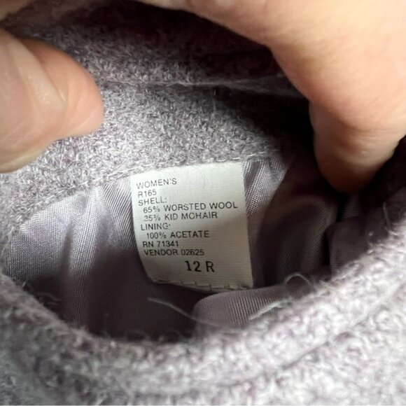 Vintage L.L. Bean Worsted Wool Kid Mohair Equestrian Blazer Jacket Size 12 - Picture 7 of 8